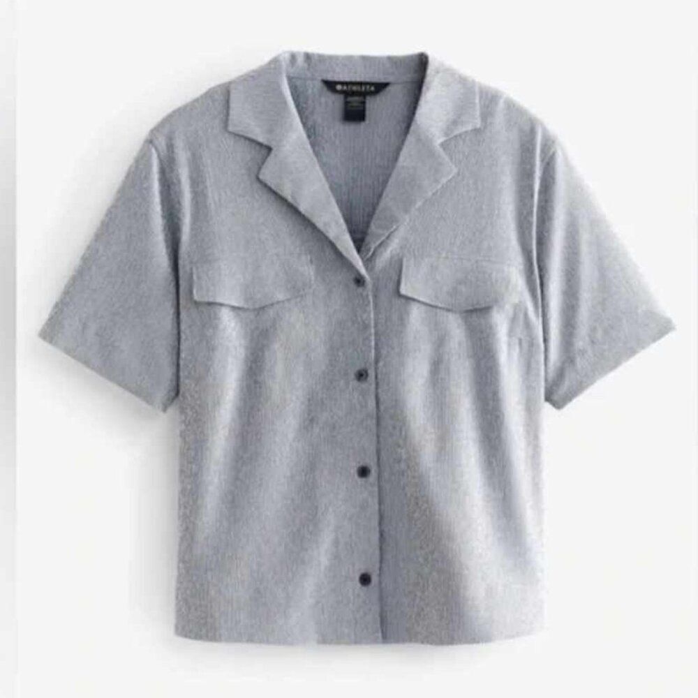 Athleta Echo Top - Salt and Pepper